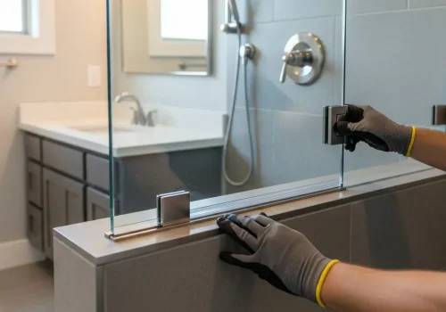 bathroom shower door installation in austin tx